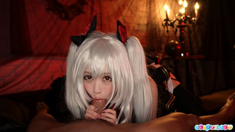 Japanese Teen Ria Kurumi Cosplay Blowjob